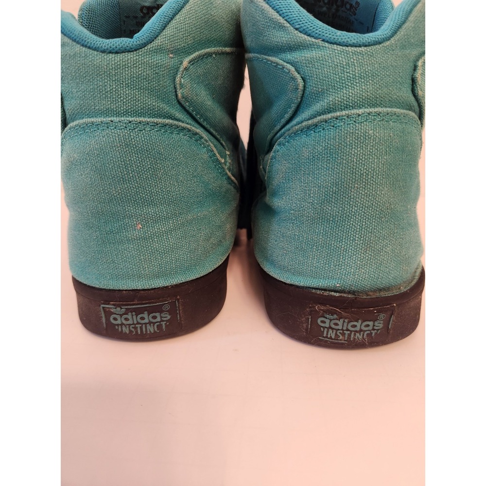 Adidas Originals Instinct Mid Rst Retro Adidas Sneakers Size 11.5 Teal Canvas - Picture 6 of 13